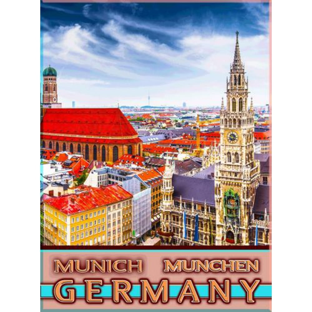 Munich München Bavaria Germany Vintage German Travel Advertisement