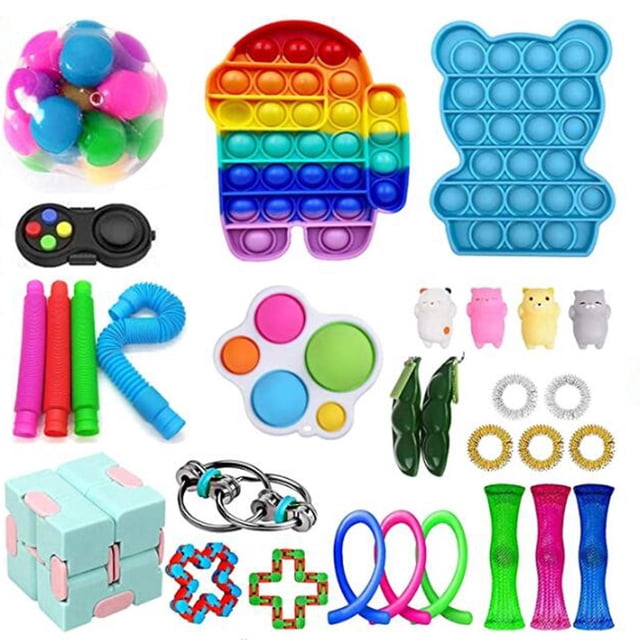 Juguete sensorial Push Bubble Fidget para aliviar el estrés del autismo