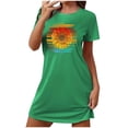 thumbnail image 2 of HaoXianJian Women's T-Shirt Nightgown Short Sleeve Sleepshirts Comfy Ladies Casual Cover Ups Nightdress, 2 of 7
