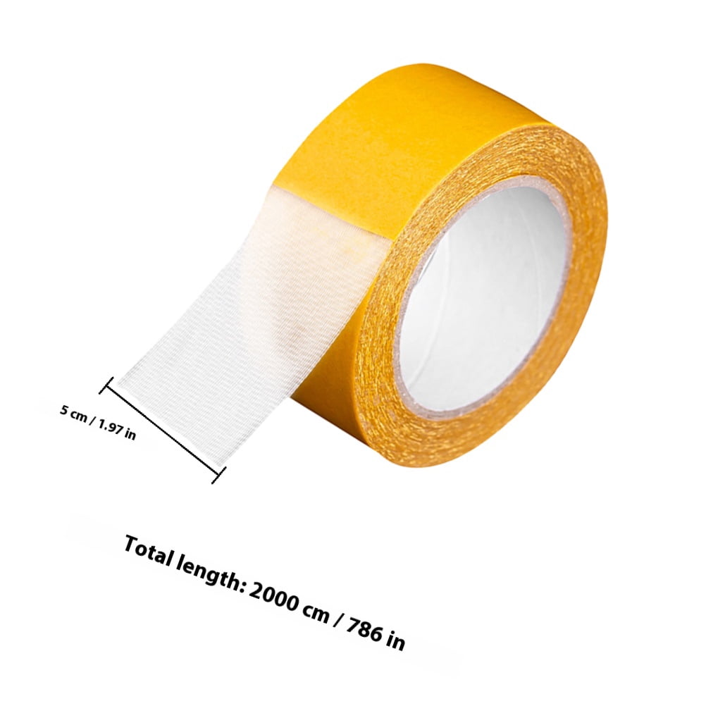 BESTYASH Heavy Duty Double Sided Tape, Strong Adhesive Golden Mesh Mounting Tape, Removable for Home and Office Use