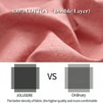 thumbnail image 6 of JOLUSERE 100% Organic Yarn-Dyed Cotton Duvet Cover Queen Set, 3 Pieces Cotton Bedding Duvet Cover,Ultra Soft & Fade Resistant,Peach Pink, 6 of 14