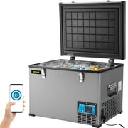 VEVOR 64 Quart Portable Refrigerator with Compressor and App Control for Home & Car Use