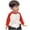 Red, variant on Jinhomg T-shirts for Boys and Girls Raglan Long Sleeve Shirts Fall Casual Baseball Tee Shirt Kids Cotton Tees Red 4 Years