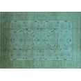 thumbnail image 1 of Ahgly Company Indoor Rectangle Oriental Light Blue Traditional Area Rugs, 2' x 4', 1 of 4