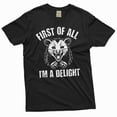 thumbnail image 3 of Men's Funny first of all I am a delight T-shirt Angry Opossum Funny tee shirt (XX-Large Navy Blue), 3 of 7