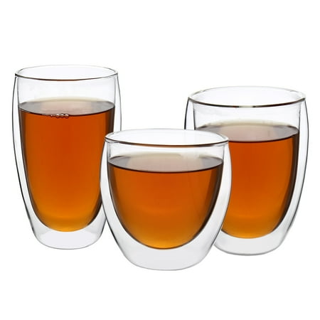 Espresso Cups For Sale Meigar Glass Coffee or Tea Mugs Drinking Glasses Double Wall Thermal Insulated Cups, Espresso Latte Cappuccino Stackable Glassware ()
