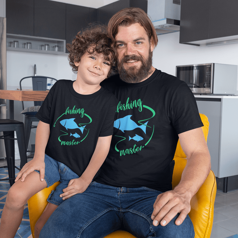 Fire Fit Designs Fishing Shirts for Boys - Fishing Shirt - Kids Fishing Shirts - Fishing Master T-Shirt - Fishing Gift Shirt, Kids Unisex, Size: XS