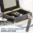 thumbnail image 6 of Uxcell Small Piano Hinge Mini Jewelry Box Hinges with Screw for Jewellery Wooden Box Bronze Tone, 6 of 7