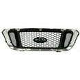 thumbnail image 4 of Grille For 2004-05 Ranger Chrome Shell w/ Silver Insert Plastic, 4 of 9