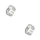 thumbnail image 2 of Minnieouse Mujeres Hombres múltiples capas anillos Cosplay fiesta banquete viaje moda anillo abierto joyería decoración regalo de cumpleaños Oro blanco 2piezas, 2 of 6