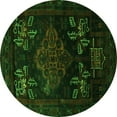 thumbnail image 1 of Ahgly Company Indoor Round Persian Green Traditional Area Rugs, 7' Round, 1 of 1