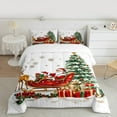 thumbnail image 2 of jejeloiu Cartoon Santa Claus Bedding Comforter Set,Merry Christmas Tree Twin Comforter Sets,Xmas Gifts Bedding Set For Girls Boys,Ultra Soft Home Decor Reversible,2 Pieces, 2 of 8