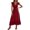 Black, variant on RUTAYY Women's Dress Casual Solid Color V-Neck Ruffles Flowy Summer Boho Maxi Dress Daily Wear Classic Stylish Mesh Dresses