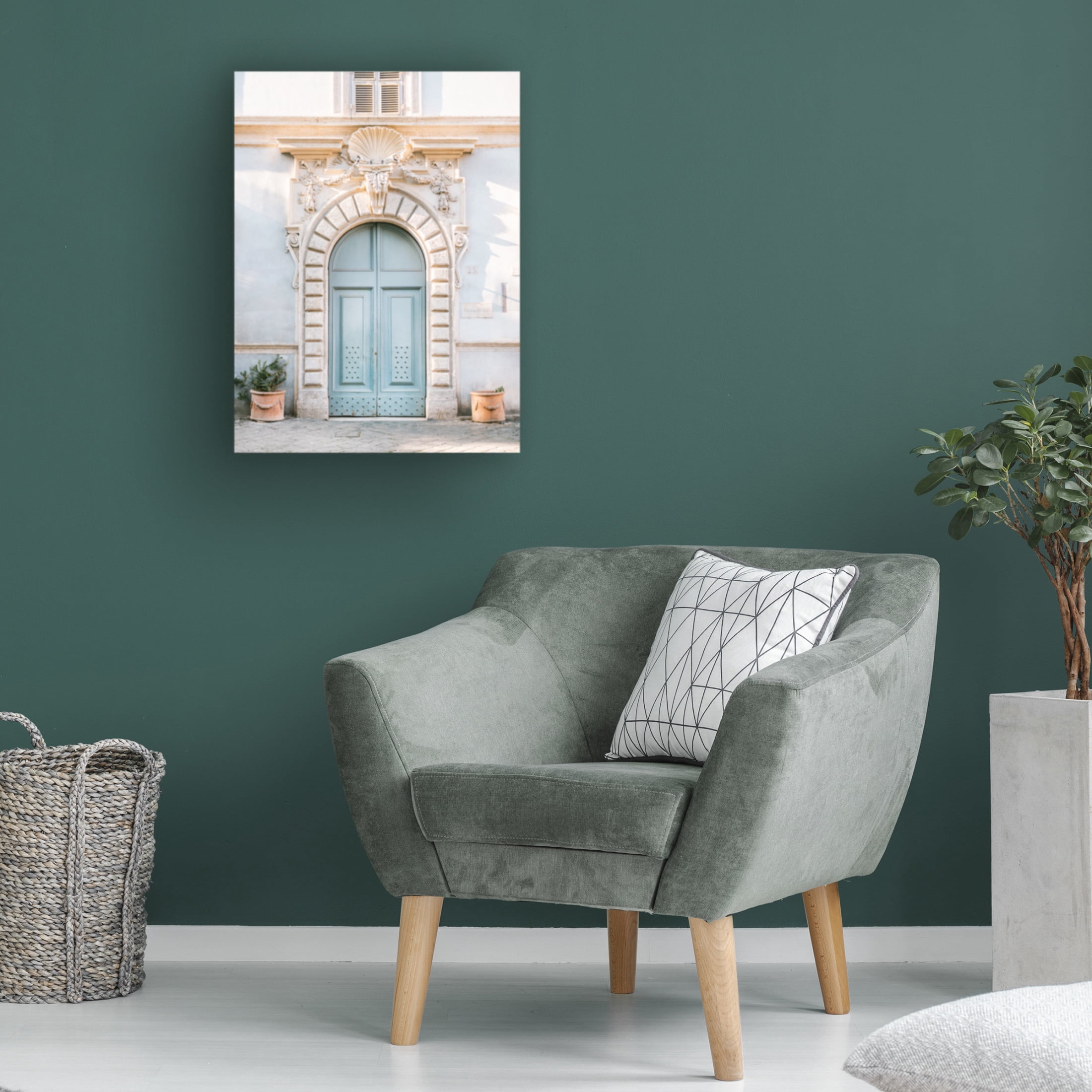 Trademark Fine Art Raisa Zwart Blue tones of Rome Canvas Wall Art
