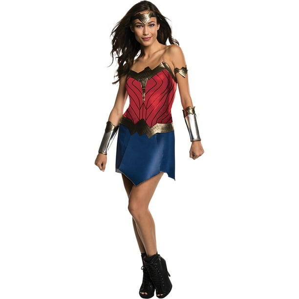 DC Wonder Woman Adult Bustier Costume w/Leggings and Tiara