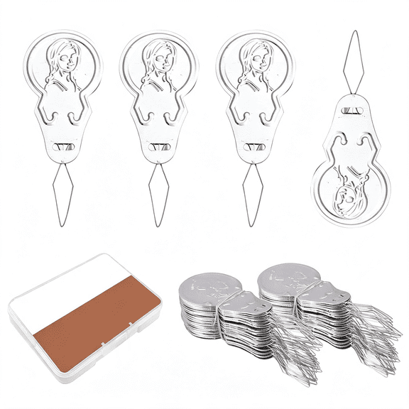 BZCOE Needle Threaders 100Pcs Aluminum Sewing Needle Threader for Sewing Small Eye Embroidery Craft Knitting Quilting Needle Threaders for Hand Sewing (100Pcs)