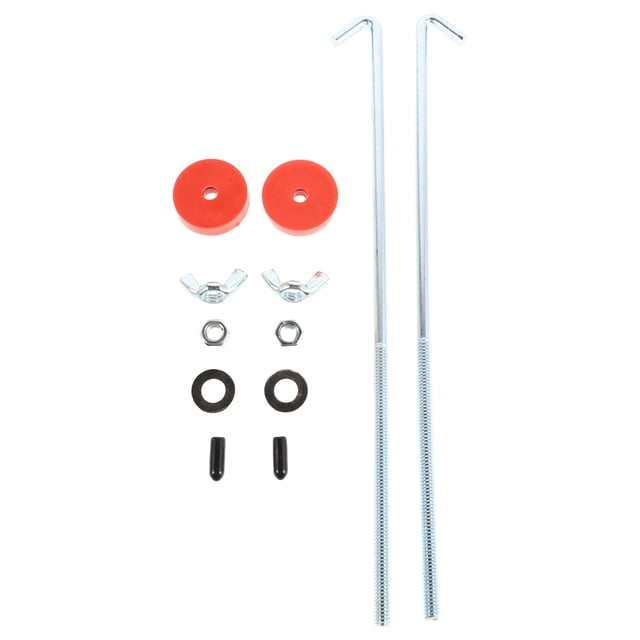 Miangastore 2 Pcs Battery Hold Down Bracket Car Battery Hold Down Metal Battery Retention Kit Easy Installation Hold Down Bracket J Hook Battery Hold Down Bolts