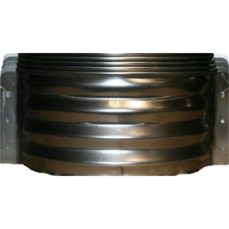 Tiger Brand Jack - Tiger Brand Jack Post AW-12R Round Window Well Area Wall, 22-Ga. Galvanized Steel, 12-In.