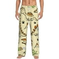 thumbnail image 2 of Picia Cartoon Dinosaurs Mens Soft Woven Cotton Elastic Waistband Sleep Pajama Pant Lounge Sleep Pant With Pockets And Drawstring-Medium, 2 of 9