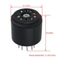 thumbnail image 3 of BQLZR 4 x Black Bakelite 9 Pin Vacuum Tube Socket Saver Tube Amplifier Parts, 3 of 5