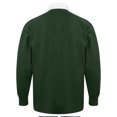 thumbnail image 2 of Front Row- Polo de manga larga liso estilo Rugby para niños/niñas (Verde botella), 2 of 2