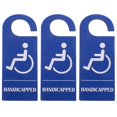 thumbnail image 1 of 3pcs Handicap Car Sign: Handicap Parking Permit Tag for Car - Handicapped Placard Hanger - Disabled Sign for Vehicles Or Door, 1 of 4