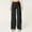 Black, variant on AEXTO Wide Leg Pants Women Stretch Flare Yoga Pants Comfy Waisted Tummy Control Bootcut Leggings Athletic Sweatpants