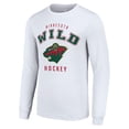 thumbnail image 2 of Men's Starter White Minnesota Wild Logo Long Sleeve T-Shirt, 2 of 3