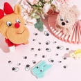 thumbnail image 4 of 200 ojos semicirculares planos de acrílico para manualidades, ideales para amigurumi, crochet, marionetas y ositos de peluche., 4 of 7