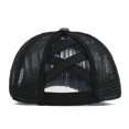 thumbnail image 2 of Gorra de béisbol bordada, sombrero de cola de caballo cruzado lavado, sombrero de protección solar desgastado para verano, primavera y otoño para mujer, 2 of 2