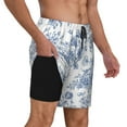 thumbnail image 3 of Fotbe Rose Flowers Men’s Swim Trunks Quick Dry Swim Shorts Board Shorts with Mesh Lining-Medium, 3 of 9