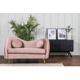 thumbnail image 4 of Sofá Love seat Sochic rosa terciopelo Bean Moderno, 4 of 4