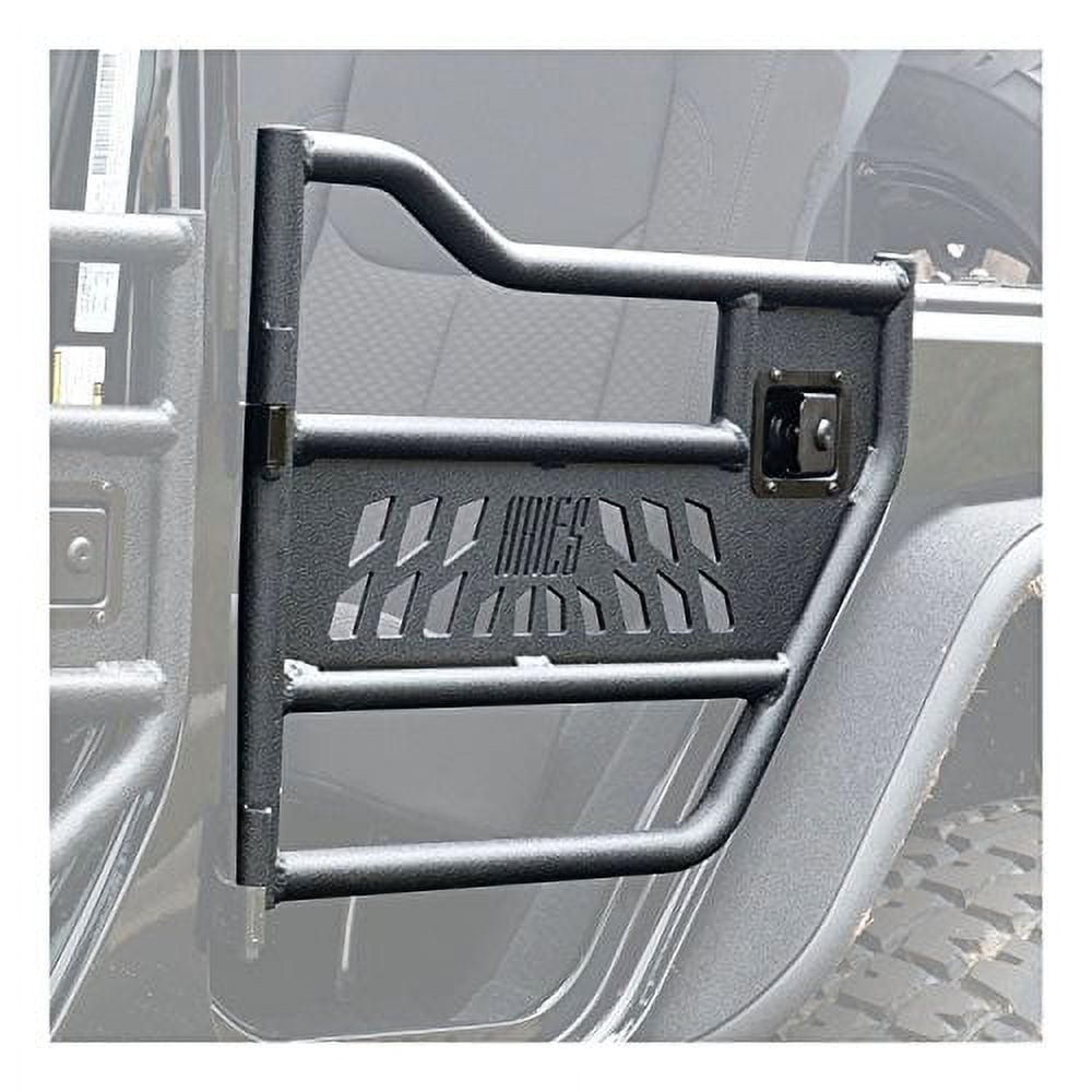 ARIES 25009 Jeep Textured Black Aluminum Rear Tube Doors