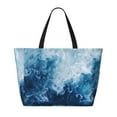 thumbnail image 2 of Honeii Abstract Ocean Waves for Tote Bag with Adjustable Strap,Beach Bag, Waterproof Sandproof Beach Tote Bag, Large Capacity Foldable Beach Bags, 2 of 7