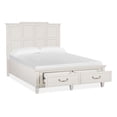 thumbnail image 2 of Magnussen Home Willowbrook Egg Shell White Queen Panel Storage Bed, 2 of 8