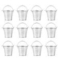 thumbnail image 1 of 12pcs Mini Metal Buckets Small Mini Pails Set with Handles Party Supplies, 1 of 9