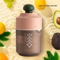 thumbnail image 3 of Mini exprimidor manual Banquete PP Exprimidor de naranjas de plástico Hotel Ahorro de trabajo Máquina para hacer jugo segura con botella de almacenamiento Gadget de cocina Rosa Kearding HA009490-03B, 3 of 6