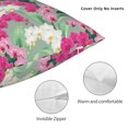 thumbnail image 3 of Yiaed Orchids Flowers Print Pillow Covers Super Soft Decorative Square Throw Pillow Covers Case Cushion Covers for Sofa Couch Bedroom Car Decor（No pillow core）-24"x24", 3 of 7