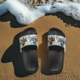 thumbnail image 3 of Wismoutput Horses Summer Slippers for Women Mens Non Slip Quick Drying Unisex House Sandals Indoor Shower Slides Bathroom Sandals Outdoor Beach Water Shoes Black Size 7.5, 3 of 7