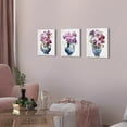 thumbnail image 6 of Vintage Flower Canvas Wall Art Purple Watercolor Orchid Picture Posters for Living Room Bedroom Decorations Abstract Floral Paintings Blue White Chinoiserie Vase Decor Modern Home Decor 12x16 3Pcs, 6 of 6