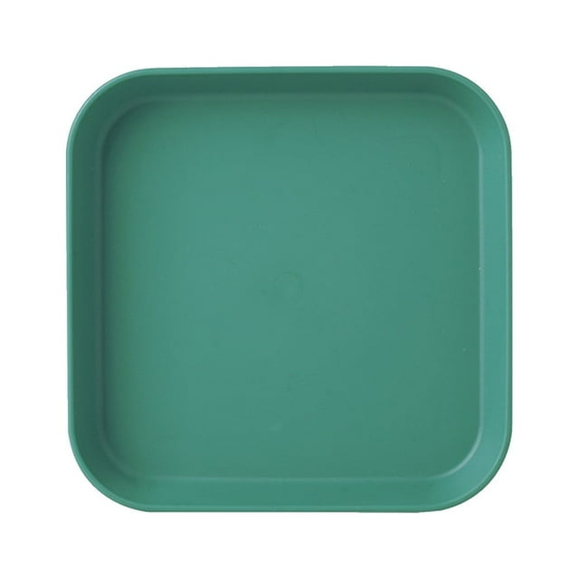 witspace Plastic Plates Reusable Unbreakable Deep Dessert Dinner Plates Without BPA and Dishwasher and Microwave Safe Square Dinnerware Plates for Home Kitchen Supplies (5.71x5.71x0.91in) 