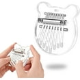 thumbnail image 1 of 8 Keys Mini Kalimba Thumb Piano Crystal Clear Acrylic Finger Piano Portable Marimba Musical Handmade Instruments, 1 of 4