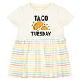 thumbnail image 3 of Inktastic Taco Tuesday Girls Baby Dress, 3 of 5