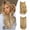 DirtyBlonde, variant on 2 Pack 18 Inch Straight & Wavy Halo Hair Extensions, Glueless Invisible Wire
