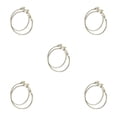 thumbnail image 3 of Sonducket 1 par de pendientes de aro grande de Color acero para mujer, regalo portátil para Amiga, decoración para mujer para fiesta de trabajo tipo25 5Conjunto, 3 of 6