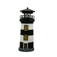 thumbnail image 1 of Toystoory Faro solar LED Faro decorativo de 11 pulgadas Estilo náutico Jardín Patio Césped Adorno de iluminación nocturna IP44 Lámpara de faro solar Jardín y Patio Negro Toystoory HA026359-02, 1 of 1