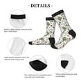 thumbnail image 4 of KLL Frog and Forest Plants Print Cool Socks Men's Women's Crew Socks Funny Crazy Novelty Stockings, 4 of 7