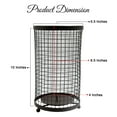 thumbnail image 5 of Hosley Large Candle Holder - Black Pillar Candle Cover/Sleeve, 9.75" High, Metal Rustic Farmhouse Decor, Candle Shade for Spa Aromatherapy, Weddings, Home Office, Candle Garden, 5 of 7