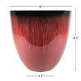thumbnail image 5 of Gardener Select Large Egg Shaped Planter - Modern Indoor & Outdoor Decorative Flower Pot, 18 Inch, Red, 5 of 5