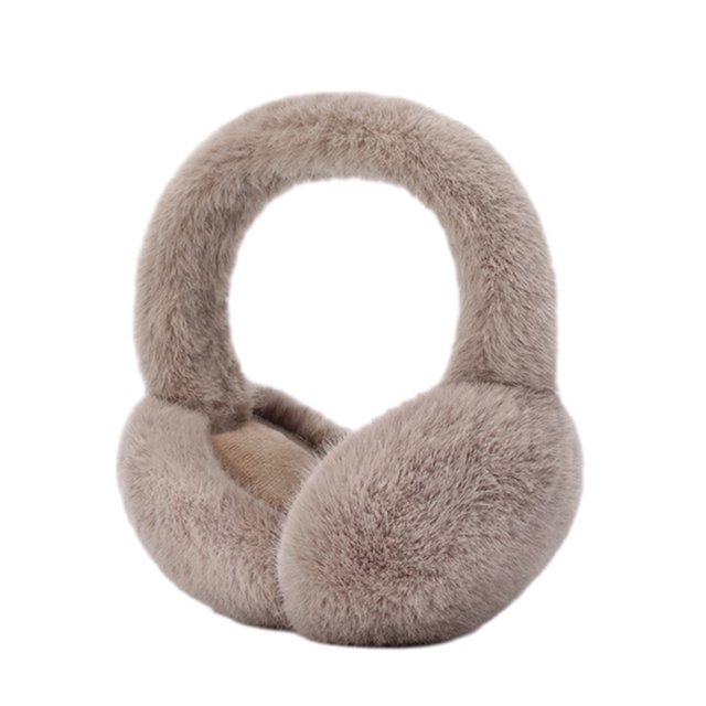 Orejeras plegables para mujer, orejeras esponjosas para clima frío, diadema cálida para invierno, calentadores de orejas holgados y lindos